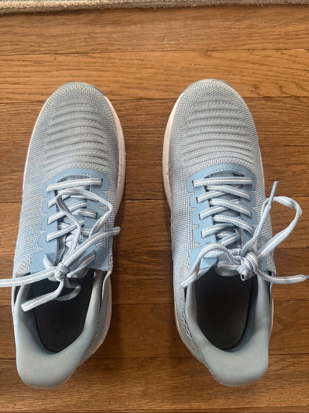 Light Blue Knit Women’s Athletic Sneakers
